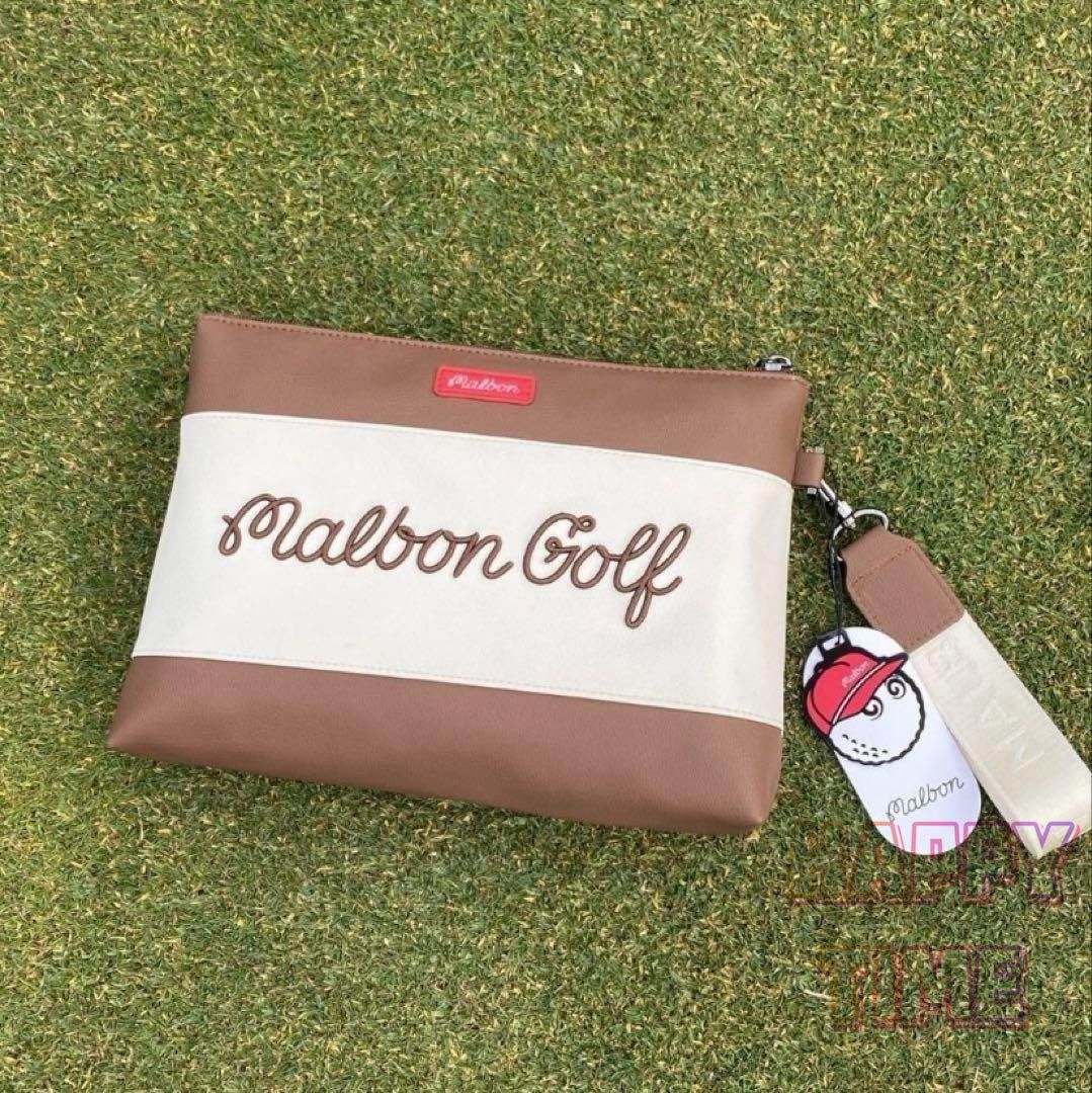 Malbon Golf マルボンゴルフ ハンドバッグ ラウンドポーチ バッグ