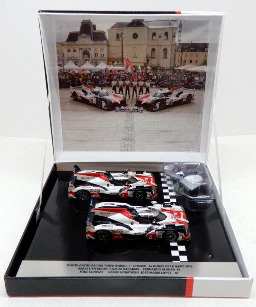 MINIMAX 1|43Spark model トヨタ ガズーレーシング TS050 ハイブリッド 1-2フィニッシュ ルマン24耐 2018 8 7