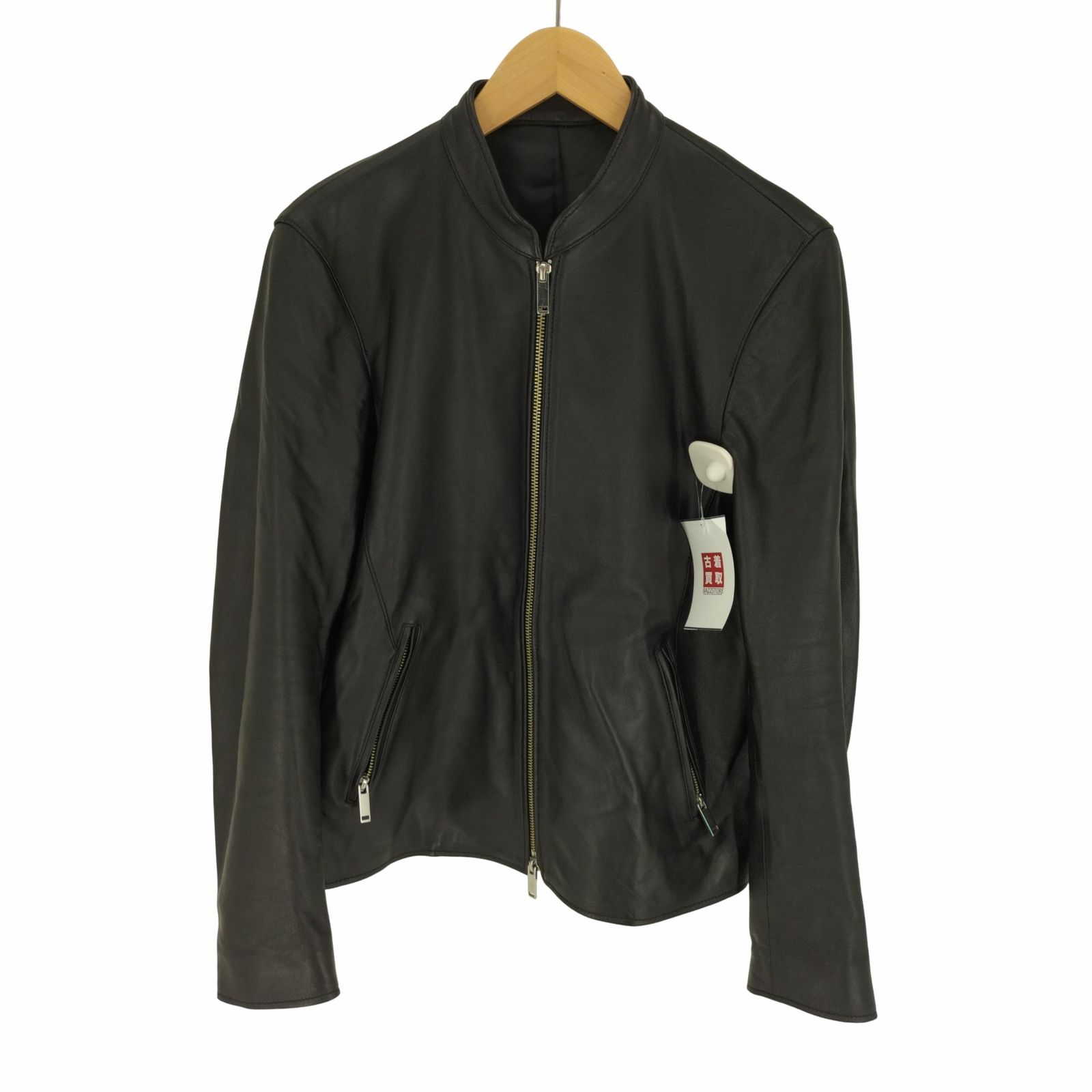 ステュディオス STUDIOUS ラムレザー シングル ライダースジャケット AOYAMA LEATHER メンズ JPN：2 