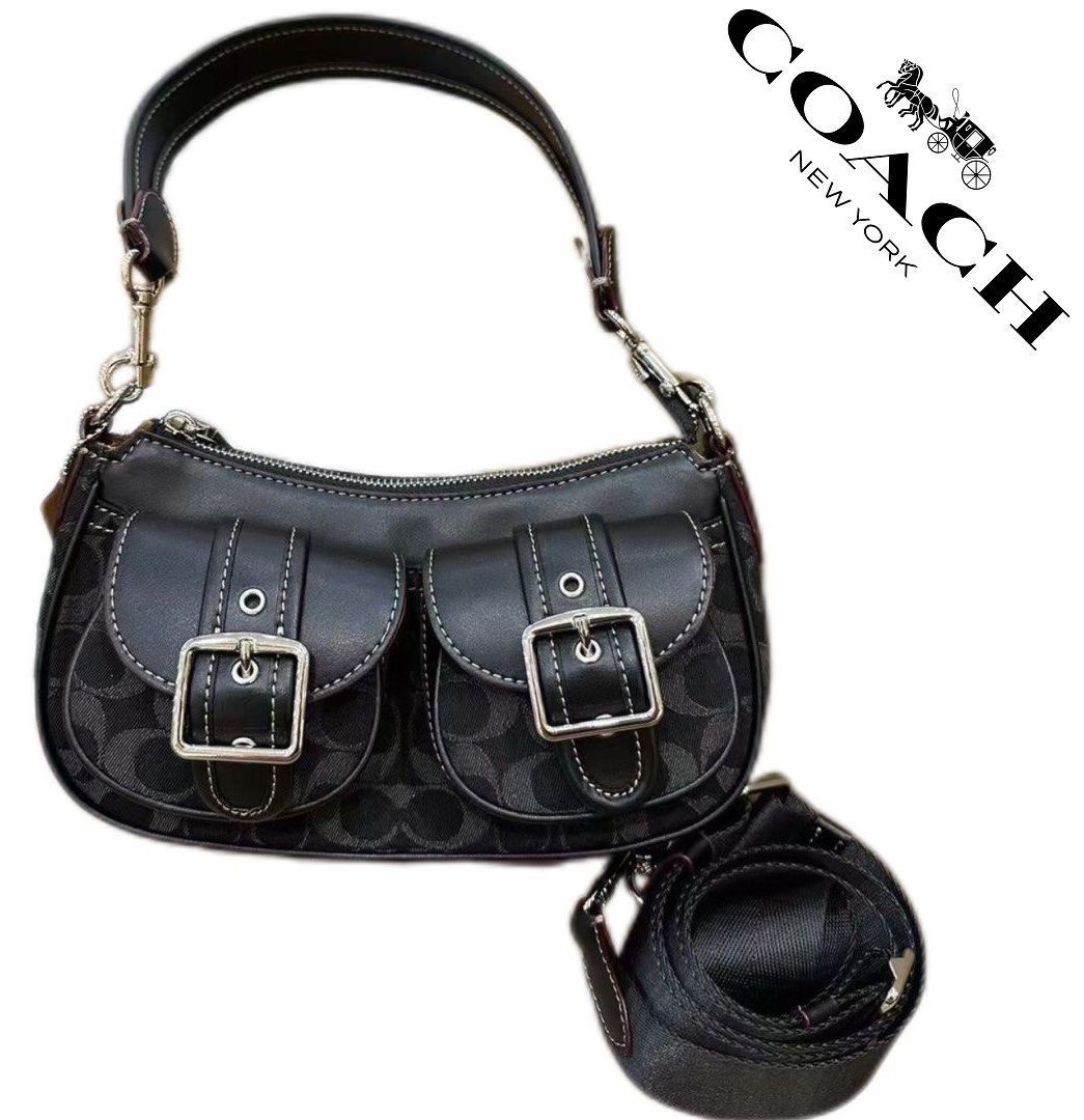 COACH コーチバッグ CQ184 デニム アシュトン バゲット?シグネチャー ハンドバッグ ショルダーバッグ 手提げバッグ レディースバッグ  アウトレット品 新品 - メルカリ