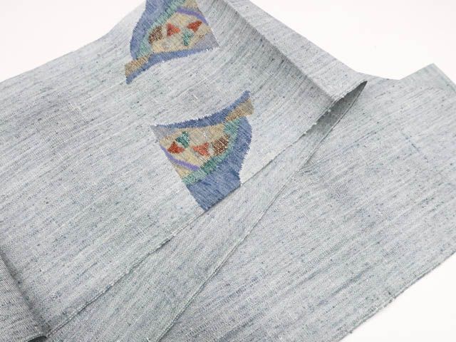 【着物】八寸名古屋帯 太鼓柄 紬織 幾何学文 25b06-987 一輝堂】【着物】八寸名古屋帯 太鼓柄 紬織 幾何学文 25b06-987 - メルカリ