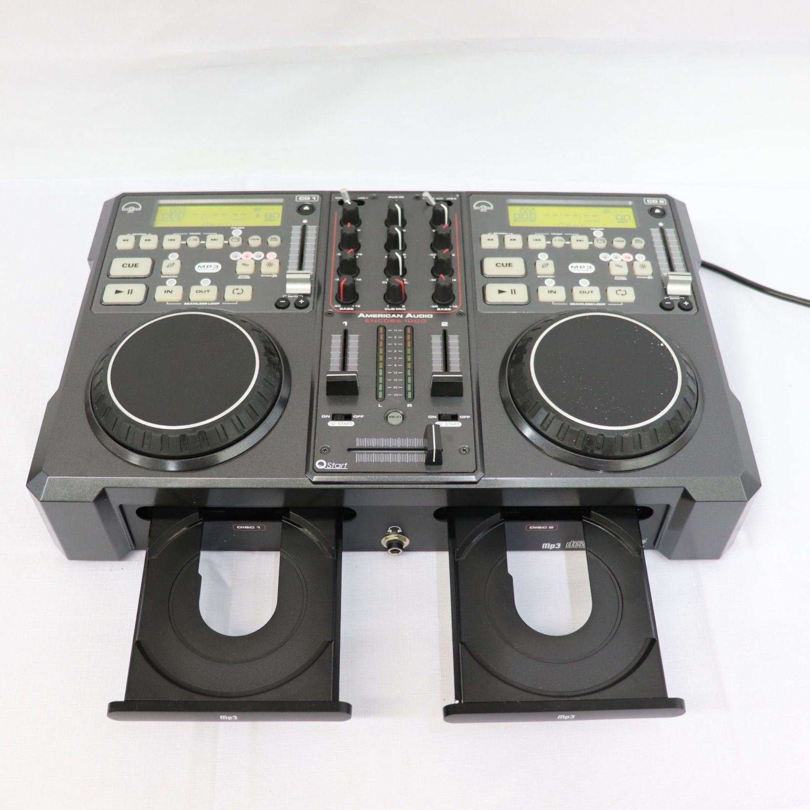AMERICAN AUDIO アメリカンオーディオ ENCORE1000 PROFESSIONAL DUAL CD MP3 PLAYER ターンテーブル 100V 動作 済 ラクル楽器館 WWW_TRAVELLANDINDIA_COM