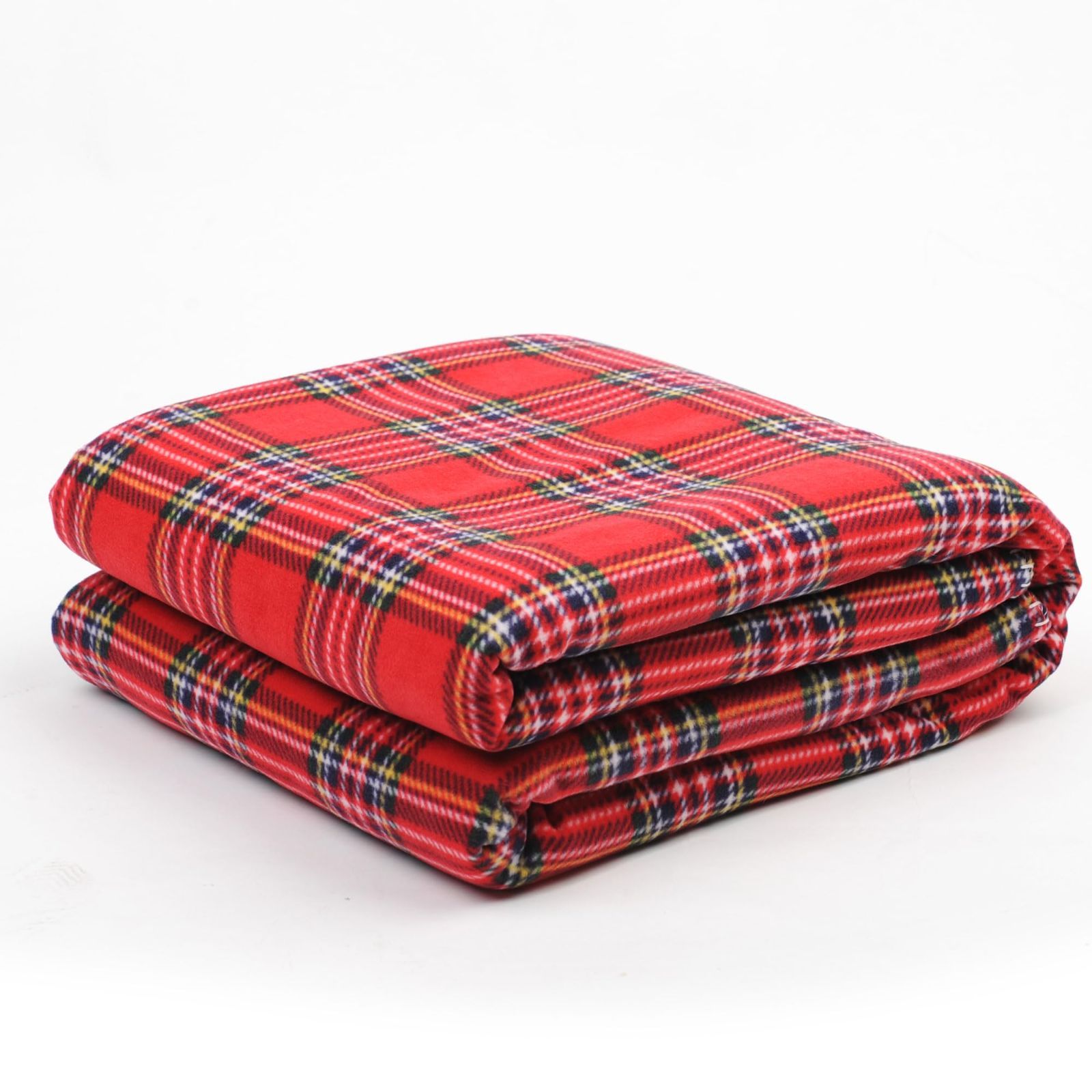 在庫セール】小さめ 厚手 北欧 赤 ブランケット フリース ハーフケット