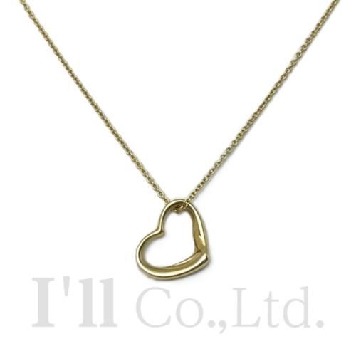 ティファニー Tiffany & Co ペンダントトップ オープンハート K18YG