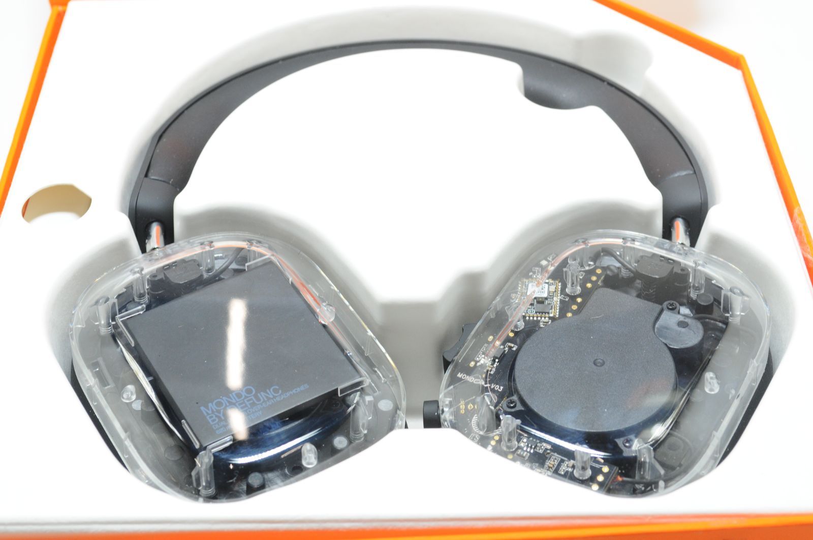 MONDO オーバーイヤー ヘッドホン トランスペアレント 極美品】 モンド