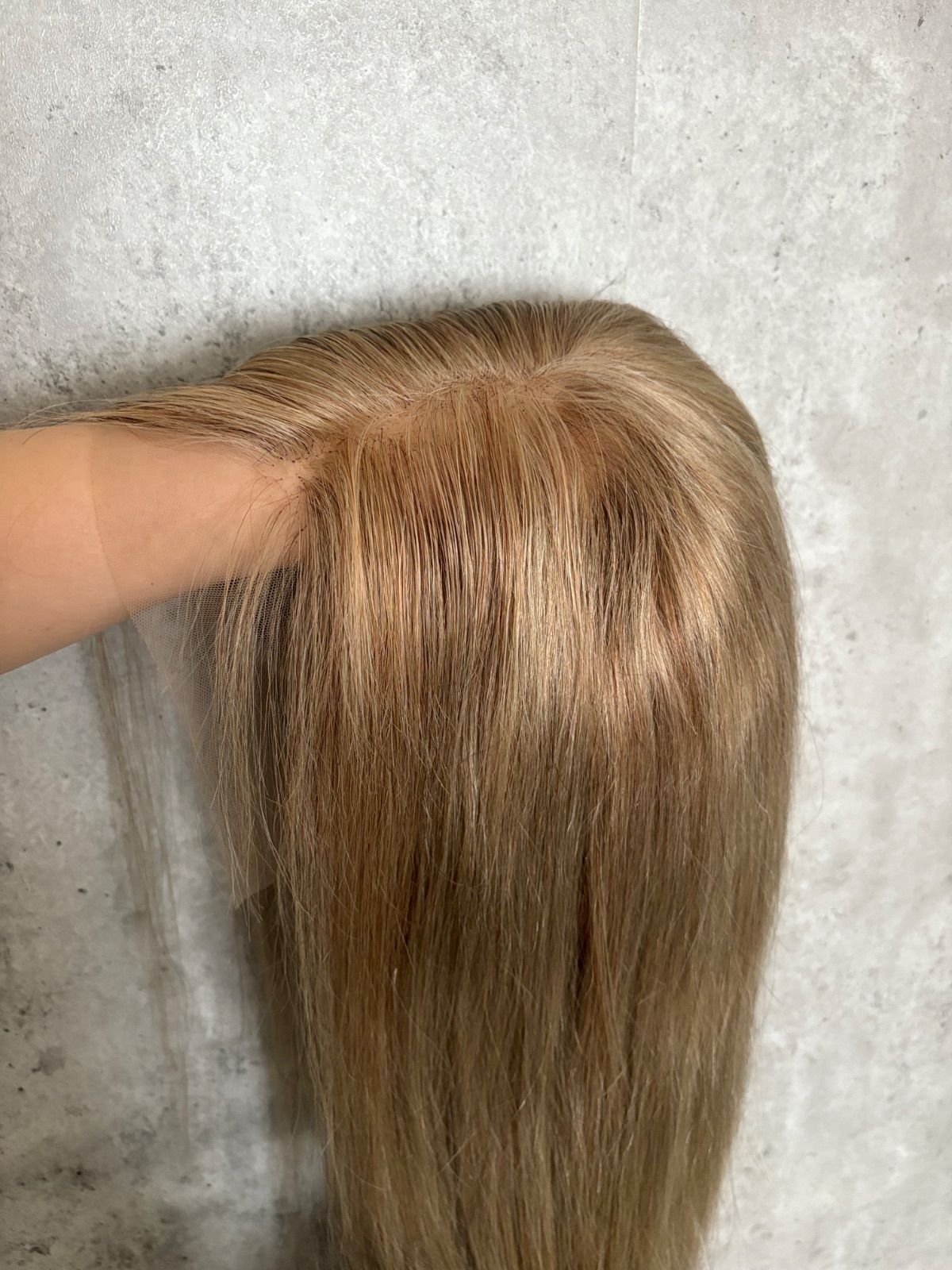 スーパーロング人毛 フルウィッグ｜耳が出せる