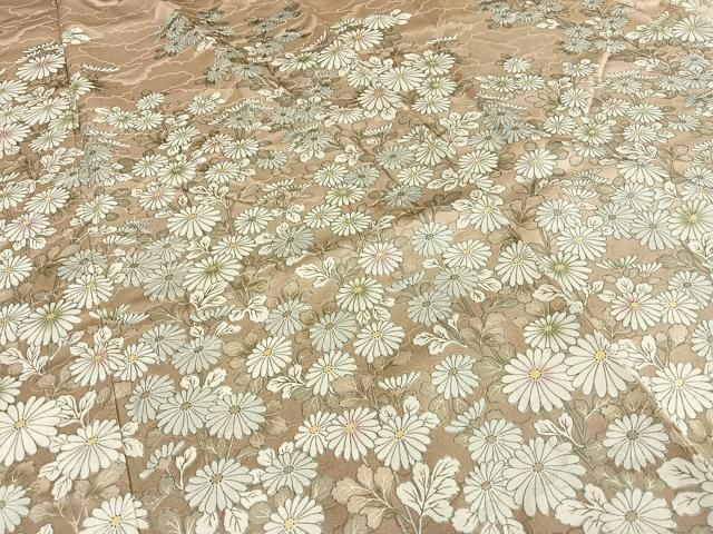 平和屋着物▽訪問着 手描き 枝花文 正絹 逸品 CAAW4521hy