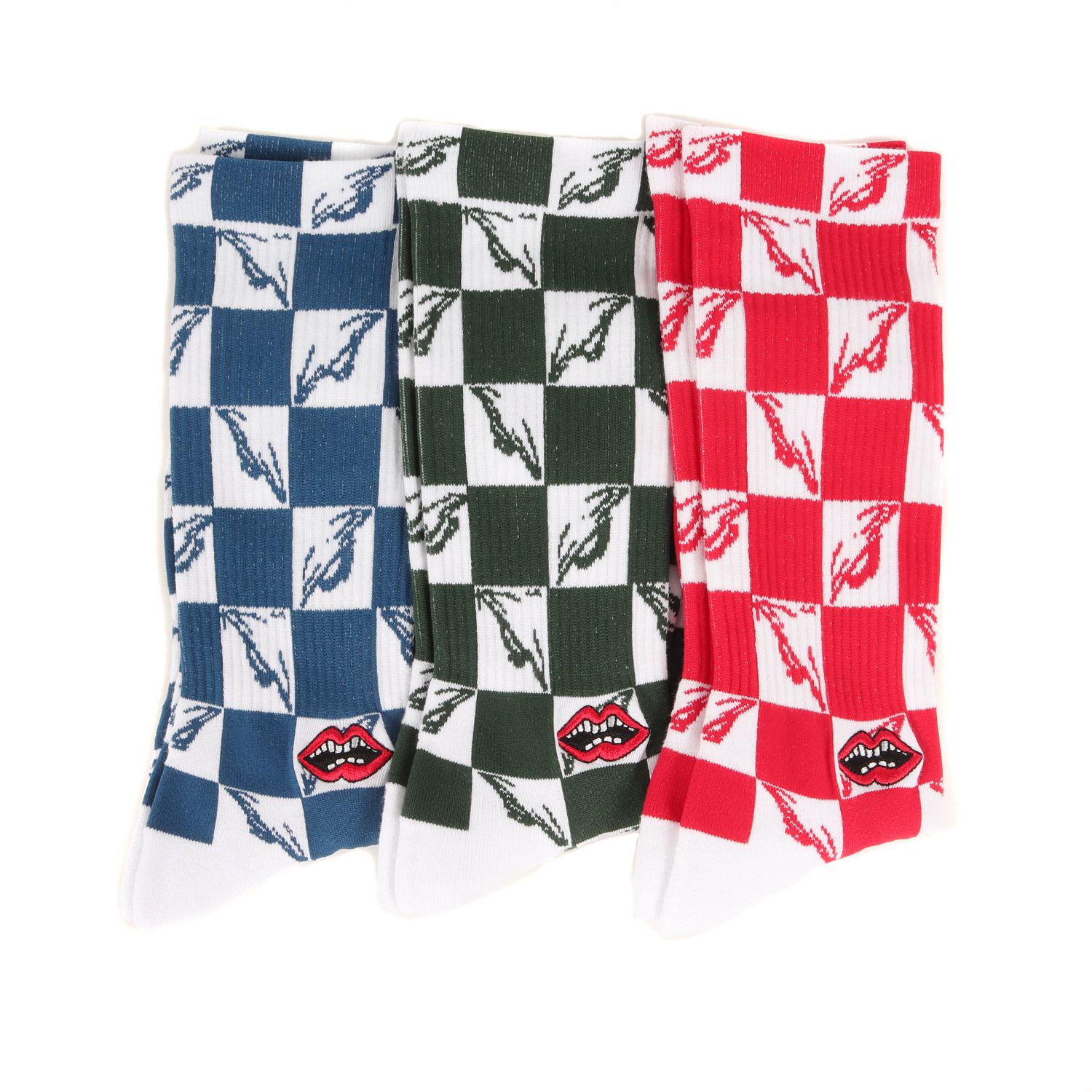 クロムハーツ　ソックス　レッド&ブルー クロムハーツ ソックス レッド&ブルー クロムハーツ ソックス レッド