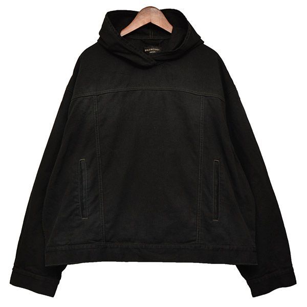 10/11値下げ】 BALENCIAGA 2022AW PULL-OVER JACKET プルオーバーデニムジャケット パーカー  8054000129676 - メルカリ