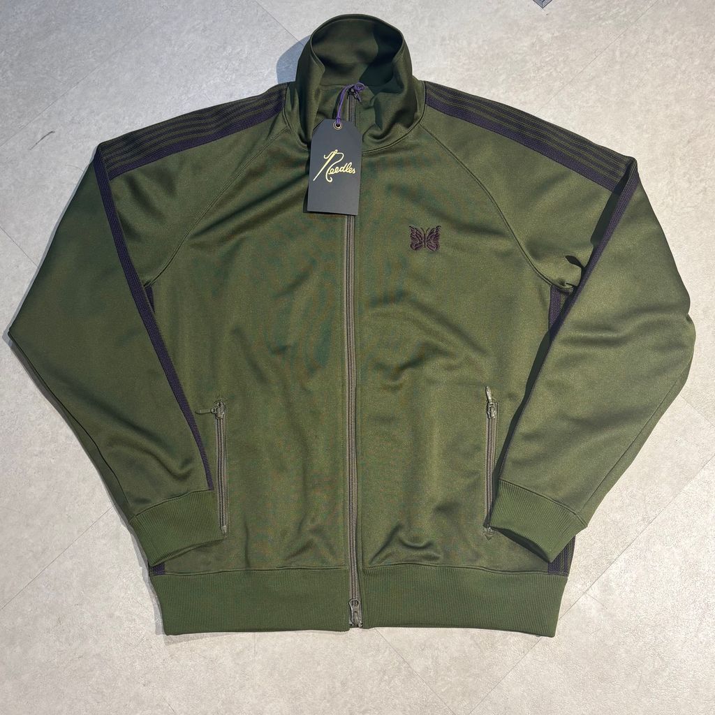 NEEDLES ニードルス 24SS Track Jacket Poly Smooth トラックジャケット グリーン系 size M 表参道A06