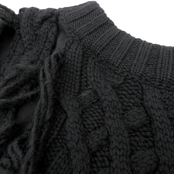 ◇美品◇ サカイ sacai ウール100% フリンジ デザインニット 