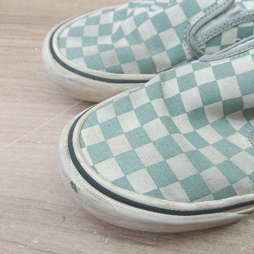 ◇ VANS ヴァンズ スリッポン サイズ25.0 ライトブルー系 メンズ E  【1406050099985】