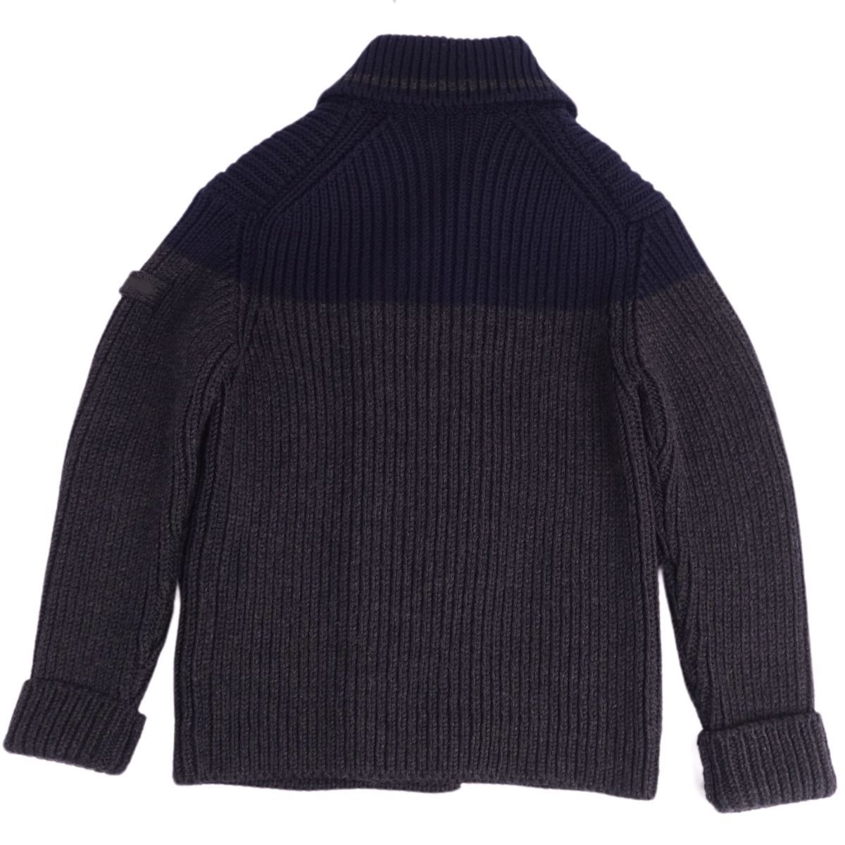 美品 プラダ PRADA ニット ジャケット カーディガン ダブル