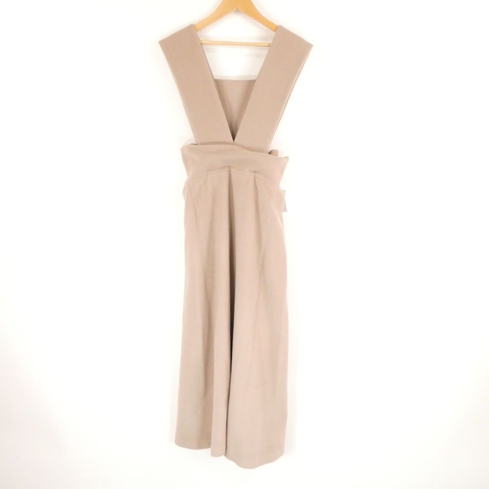 ADORE アドーア 531-1240021 ソフトメルトンジャンパースカート 38 Mサイズ相当 ウール他 ロング 2way ピンクブラウン系 レディース AO3289A81