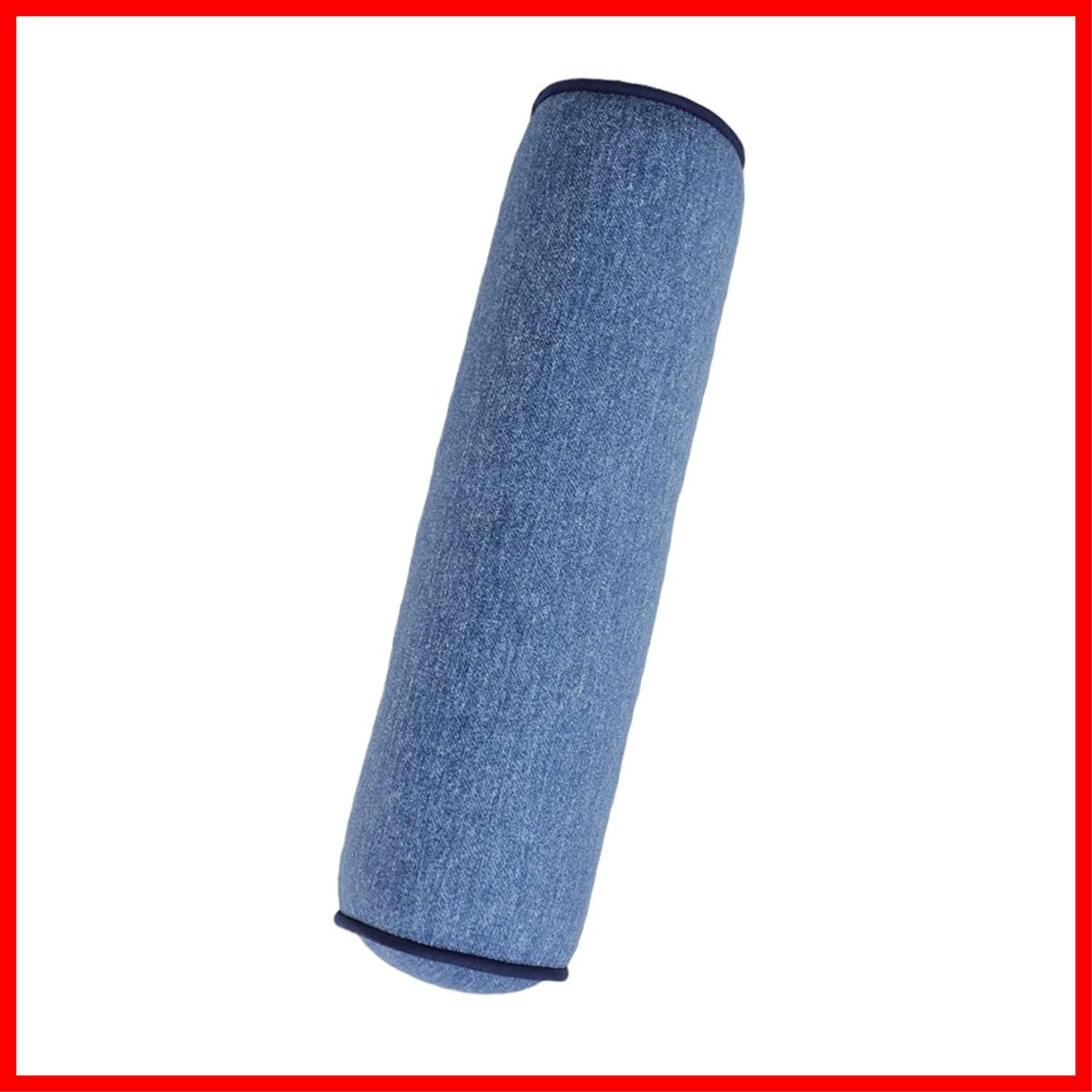 【数量限定】丸 日本製 綿 11×40 ツボ押し 腰枕 (ディーン ストレッチ 骨盤 ブルー) マインドフルネスｄａｙｓ