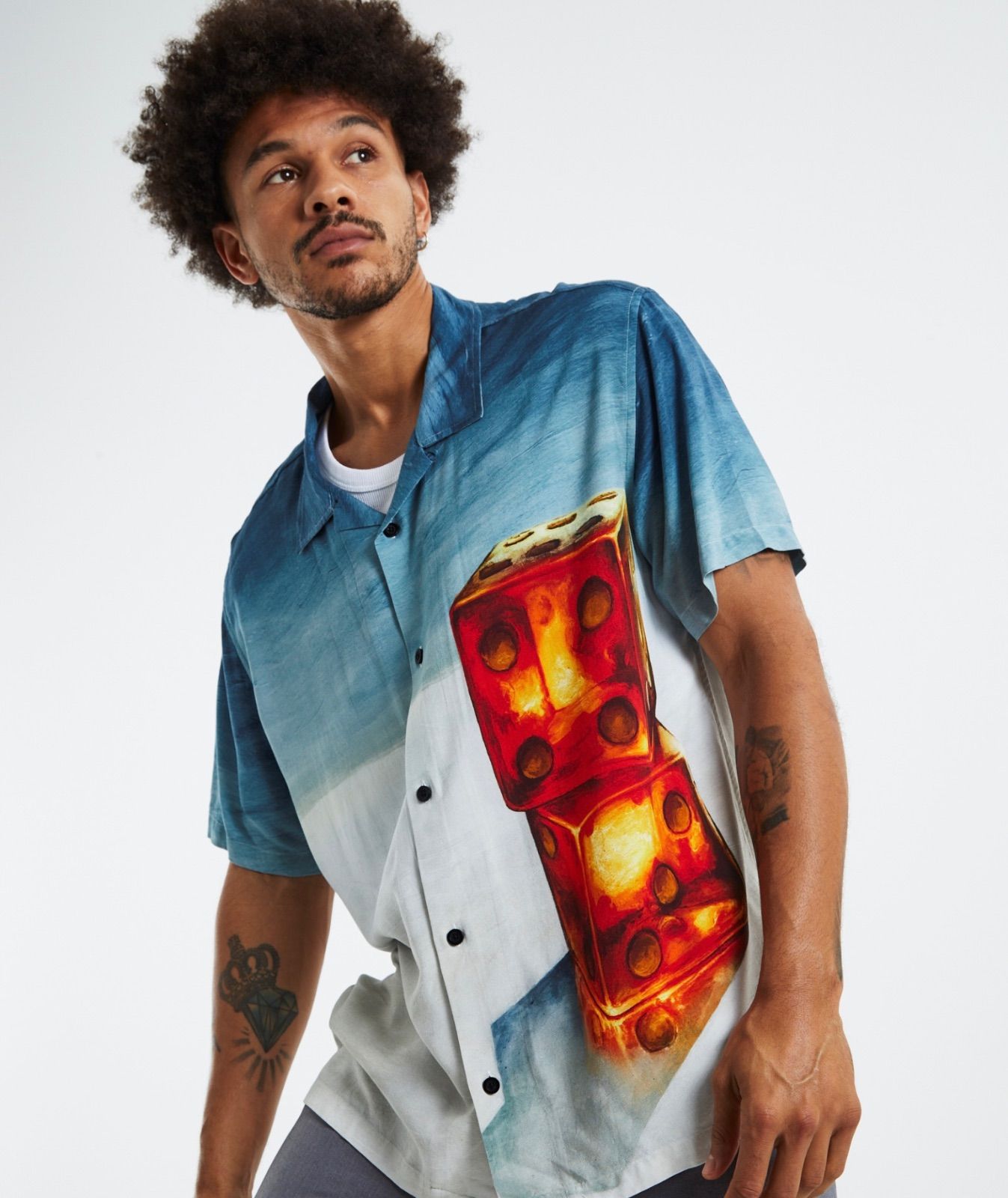 シャツstussy DICE PAINTING SHIRT L 新品未使用 定価以下 - tourdeltalento.org