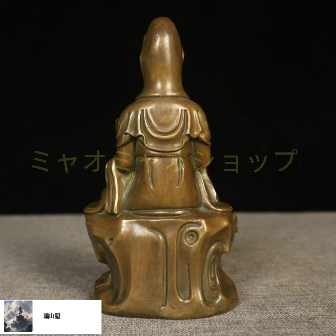 仏教美術 仏像 送子観音菩薩銅像 銅製品 工芸 品置物 - メルカリ