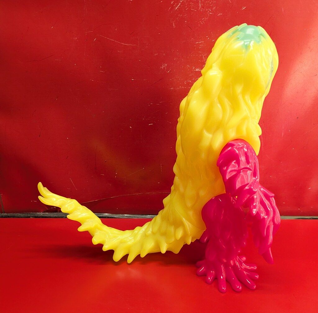 ヘドラ 3体 マルサン 世紀の大怪獣 ヘドラ 350 MIXカラー ピンク イエロー