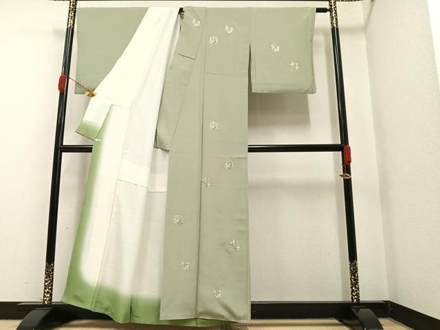 平和屋着物□訪問着 刺繍 花蝶文 正絹 逸品 AAAX8639ph - メルカリ 