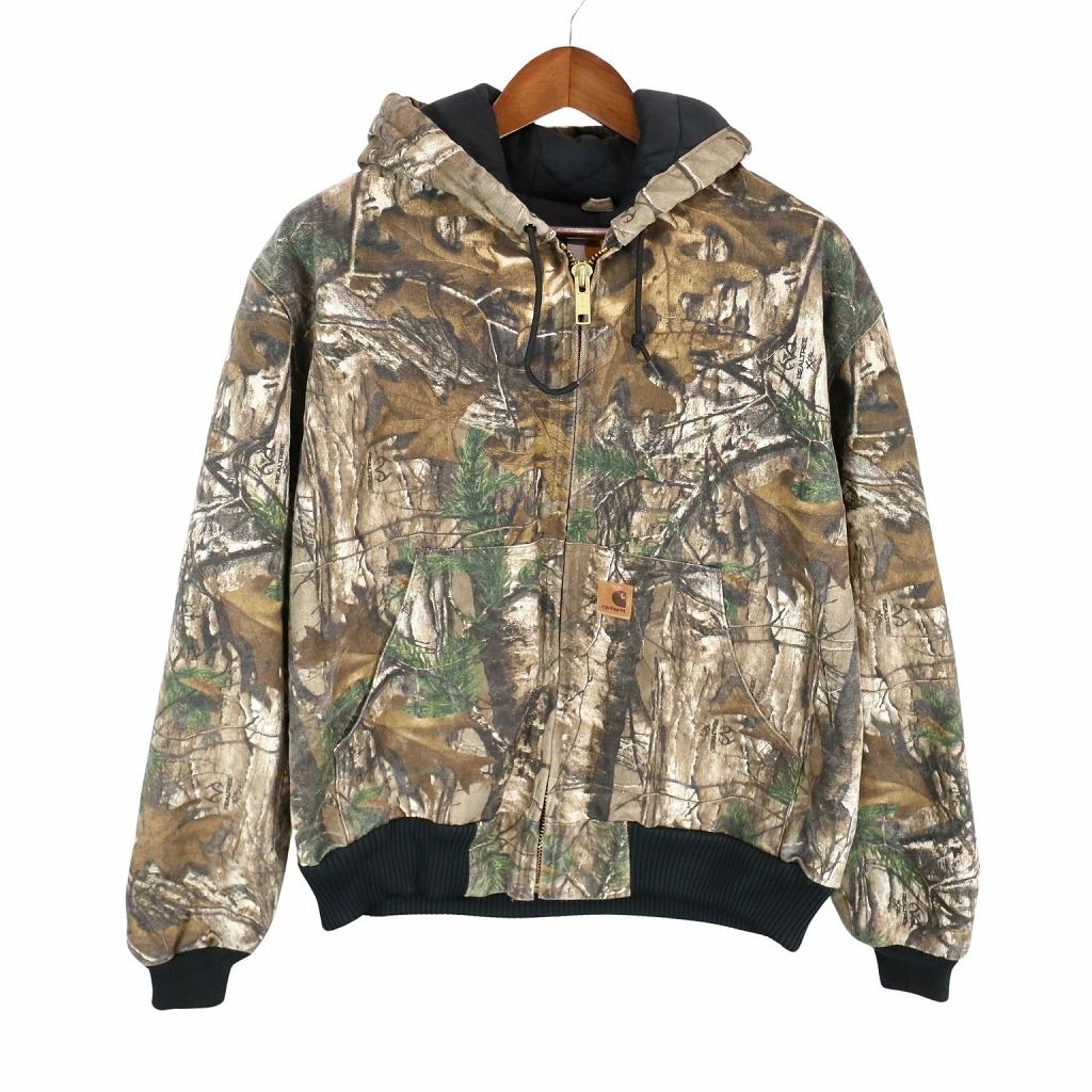 Carhartt 90s アクティブジャケット MDT NVY M USA製 90s Carhartt Thermal Lined Active Jacket 紺 M