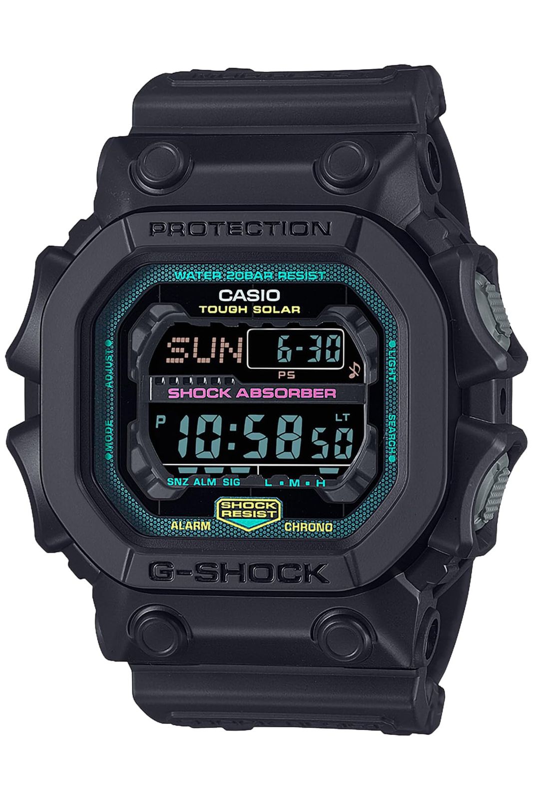 カシオ 腕時計 ジーショック Multi Fluorescent color series GX-56MF-1JF メンズ ブラック×フルオレセント