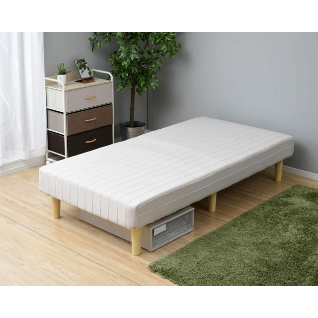 山善 YAMAZEN 圧縮脚付きマットレス ボンネル セミダブル SAME-12195 ボンネルコイル 圧縮梱包