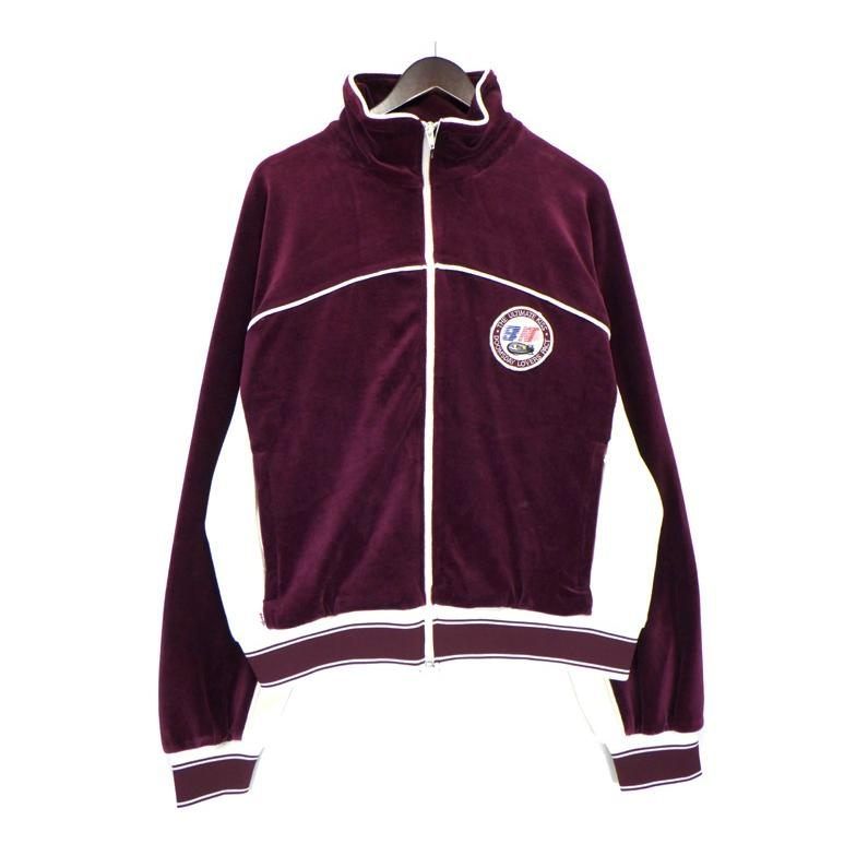 セントマイケル SAINT MICHAEL 25SS VELOUR LM_TRACK JACKET SM HR8 0000 C34 ロゴ パッチ ベロア トラック ジャケット 40617