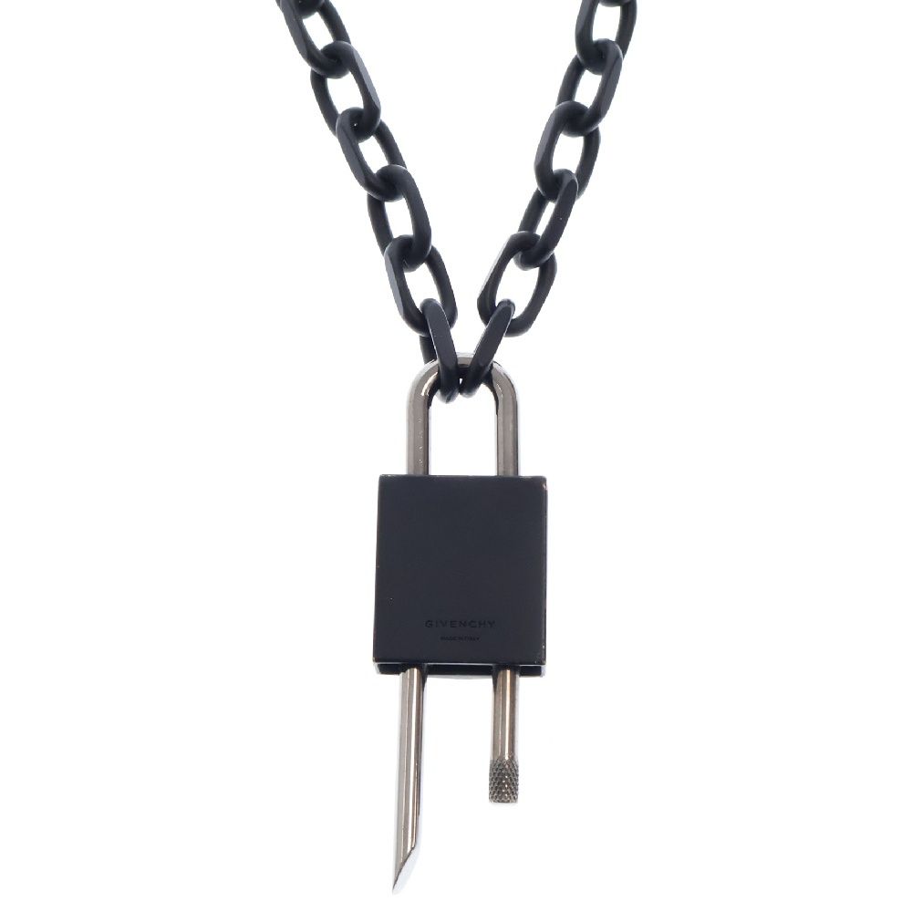 GIVENCHY (ジバンシィ) G リンク パドロック ネックレス ブラック GIVENCHY (ジバンシィ) G リンク パドロック ネックレス