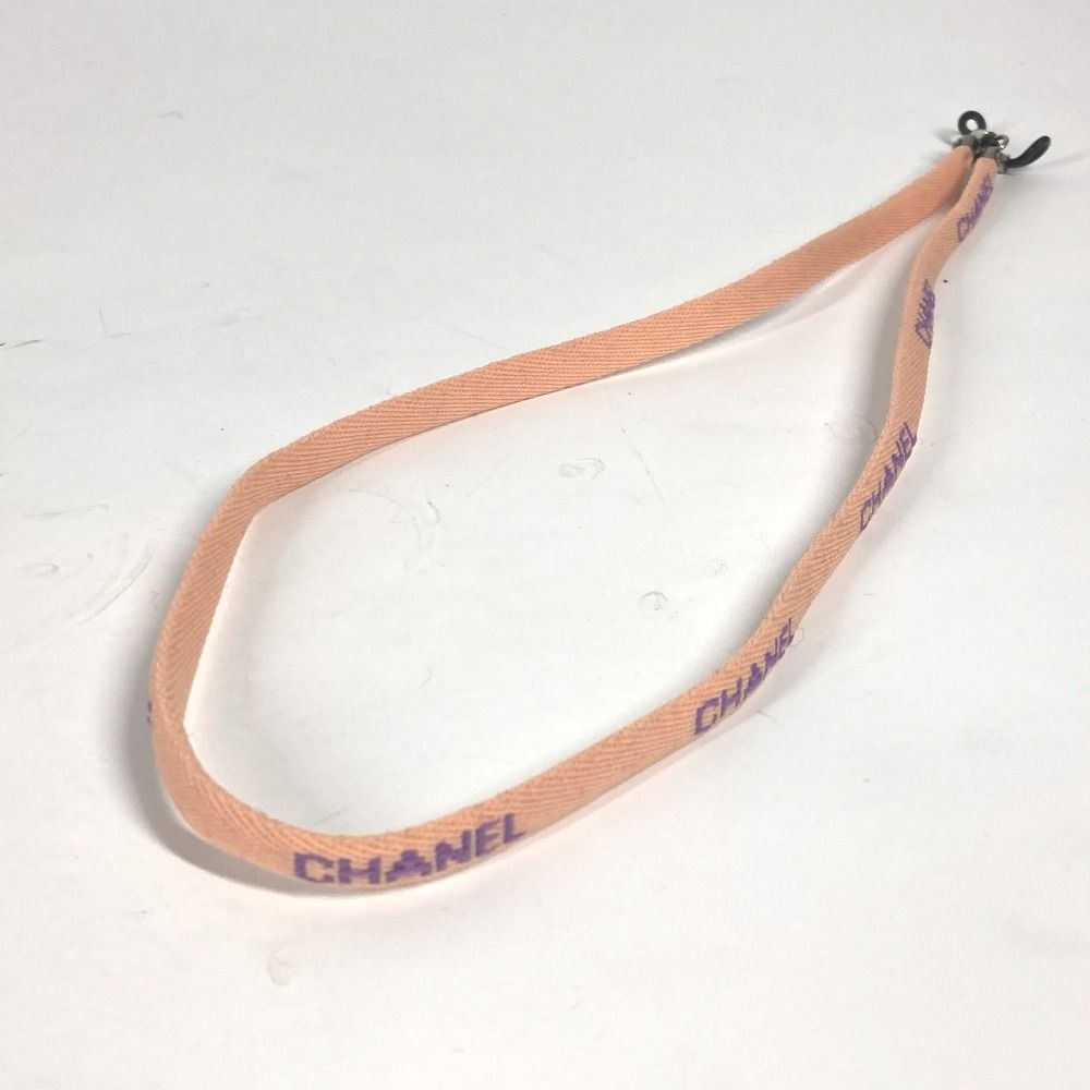 シャネル CHANEL メガネストラップ ストラップ ロゴ CHANEL シャネル ロゴ グラスコード メガネ サングラス