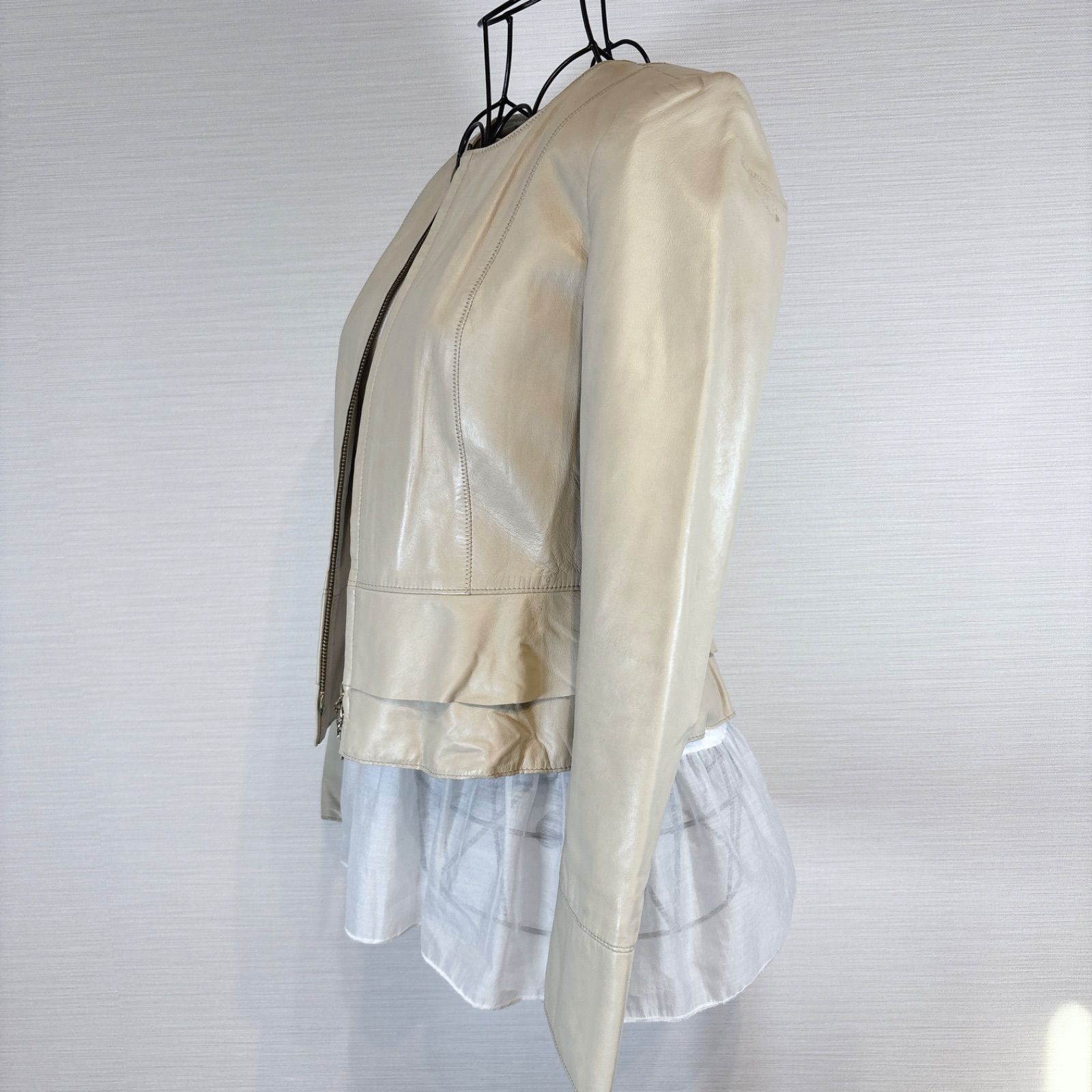 アナイのアウター 中古通販 | ブランディア ANAYI アナイ ラムレザー 
