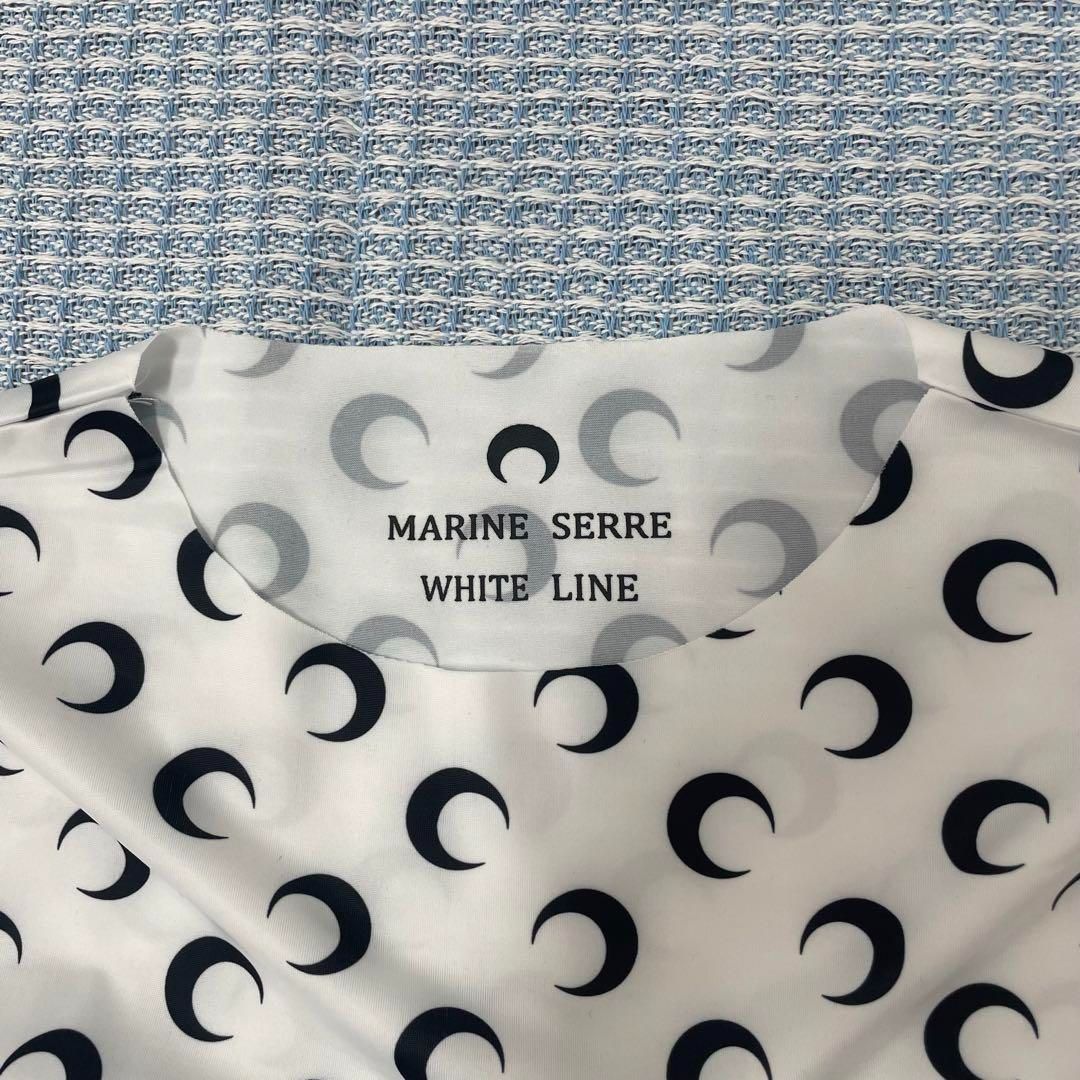 MARINE SERRE WHITE LINE 月模様 長袖トップス