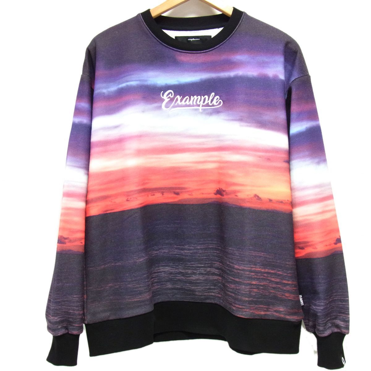 新品 定価19.800円☆EXAMPLE エグザンプル クルーネック トレーナー  