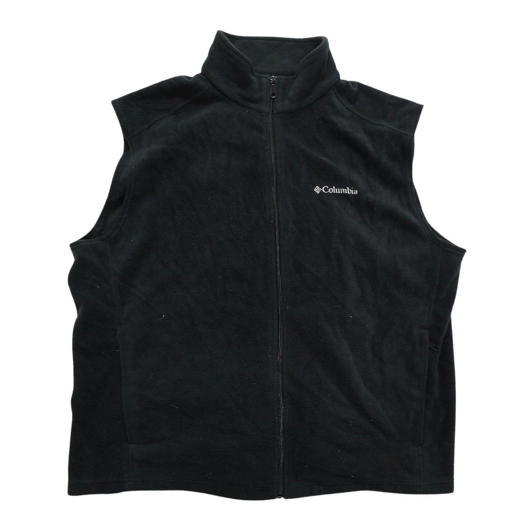 古着卸 コロンビア フリース ベスト 6枚セット メンズ 2XL 3XL フルジップ スタンド ネイビー 古着 NC2681
