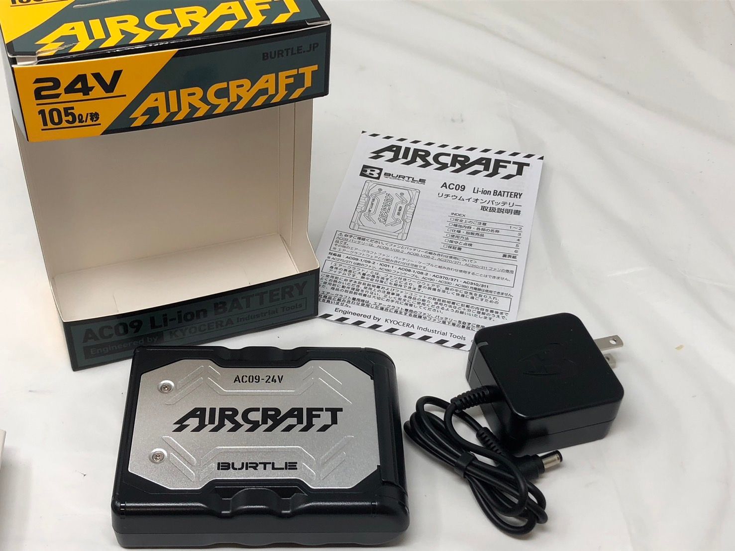 ◇未使用 BURTLE バートル リチウムイオンバッテリー AC09-24V