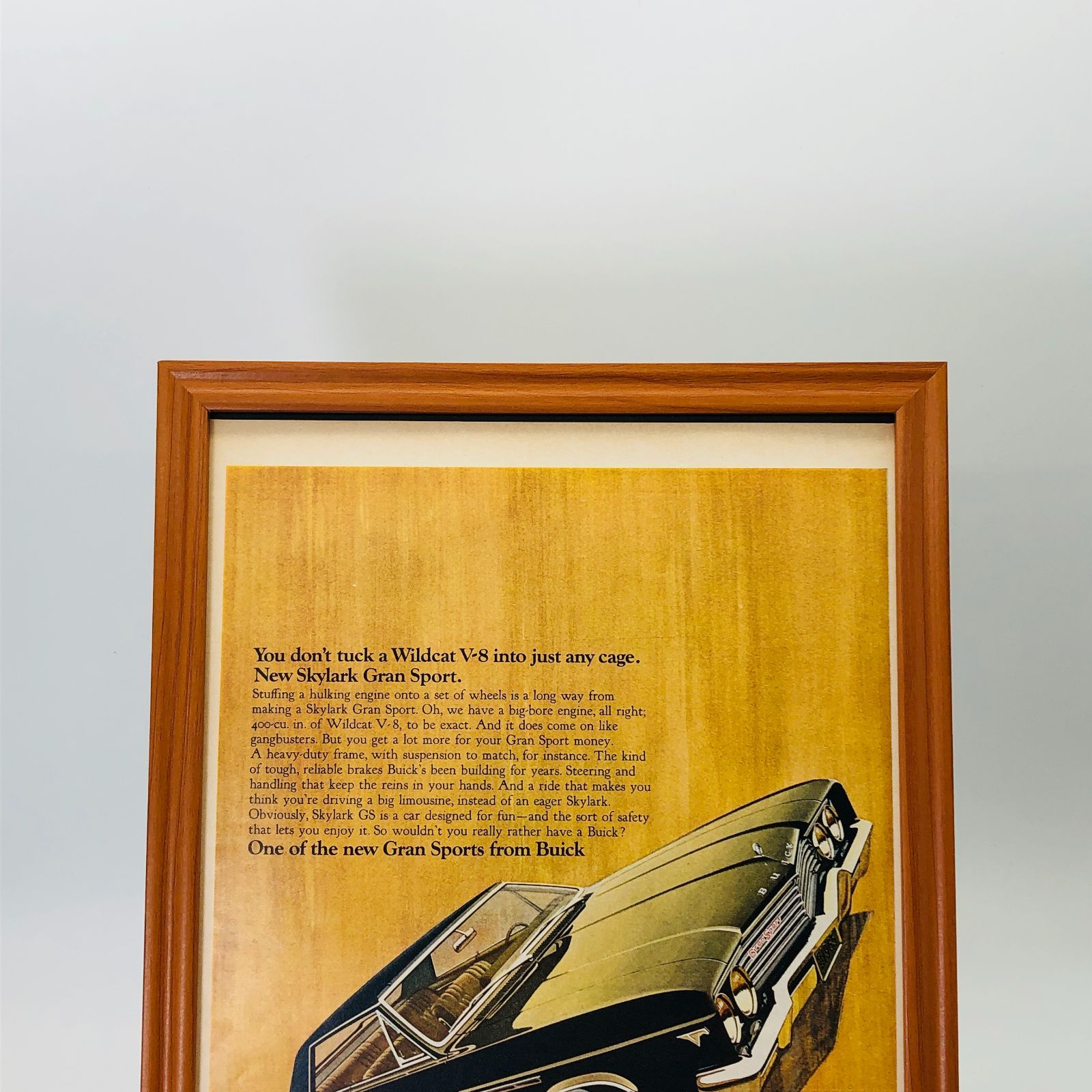 貴重な当時物 ビンテージ 広告 ポスター 『 ビュイック (BUICK) 』 1960's アメリカ 輸入雑貨 ヴィンテージ フレーム付 レトロ  アドバタイジング 昭和 ( AZ1127 ) - メルカリ