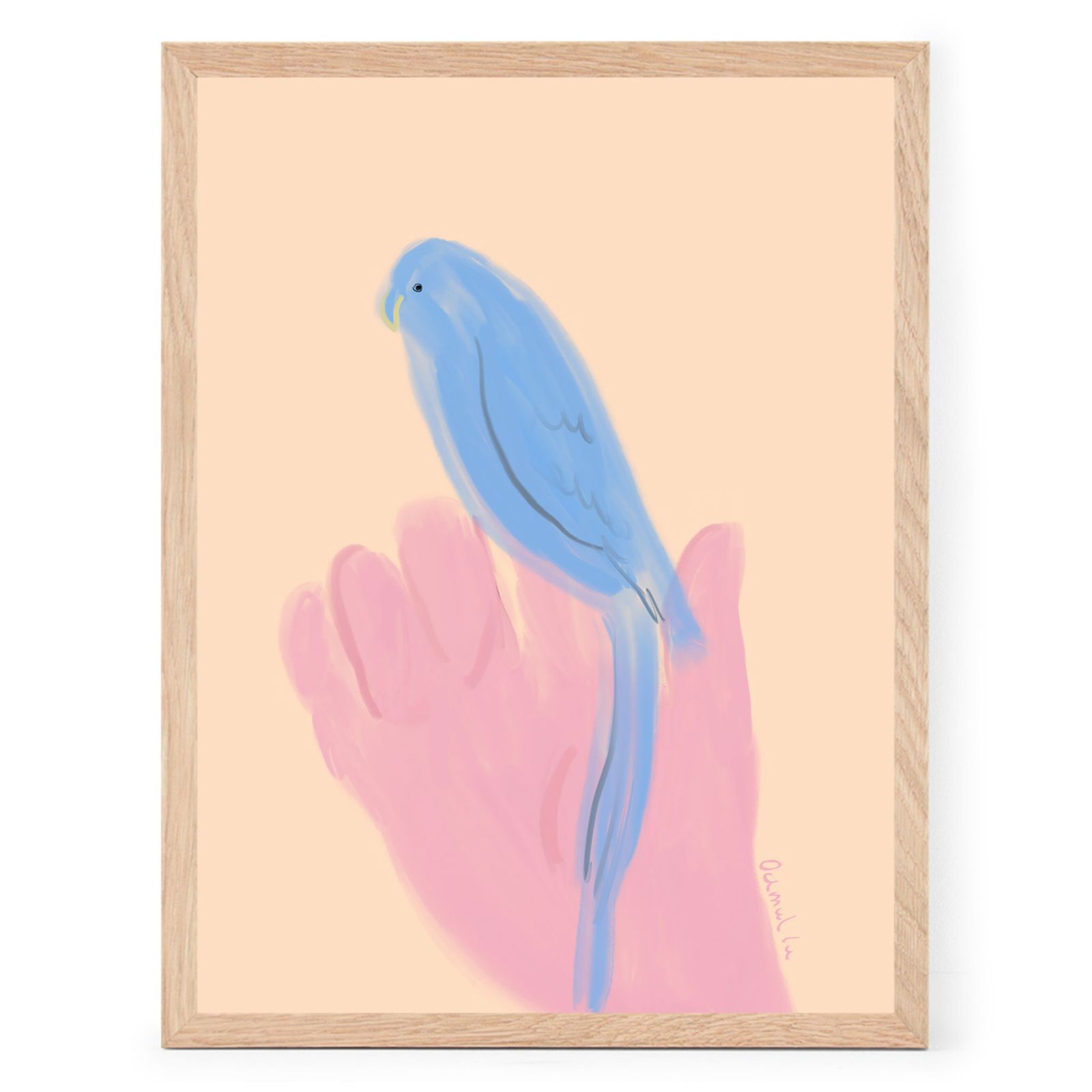  The Poster Club アートポスター 30×40cm Parrot in Hand ポスタークラブ 北欧雑貨/124x17464-30x40 その他