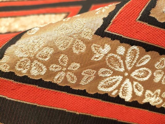 平和屋着物○北出工芸 六通柄袋帯 千寿菱 金銀糸 た