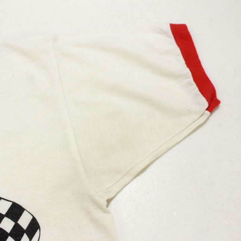 80s USA製 vintage Champion MAC TOOLS リンガーTシャツ メンズ 表記S 