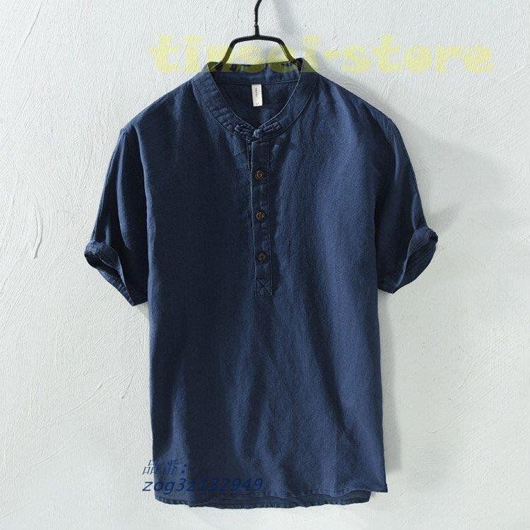 リネンTシャツ メンズ