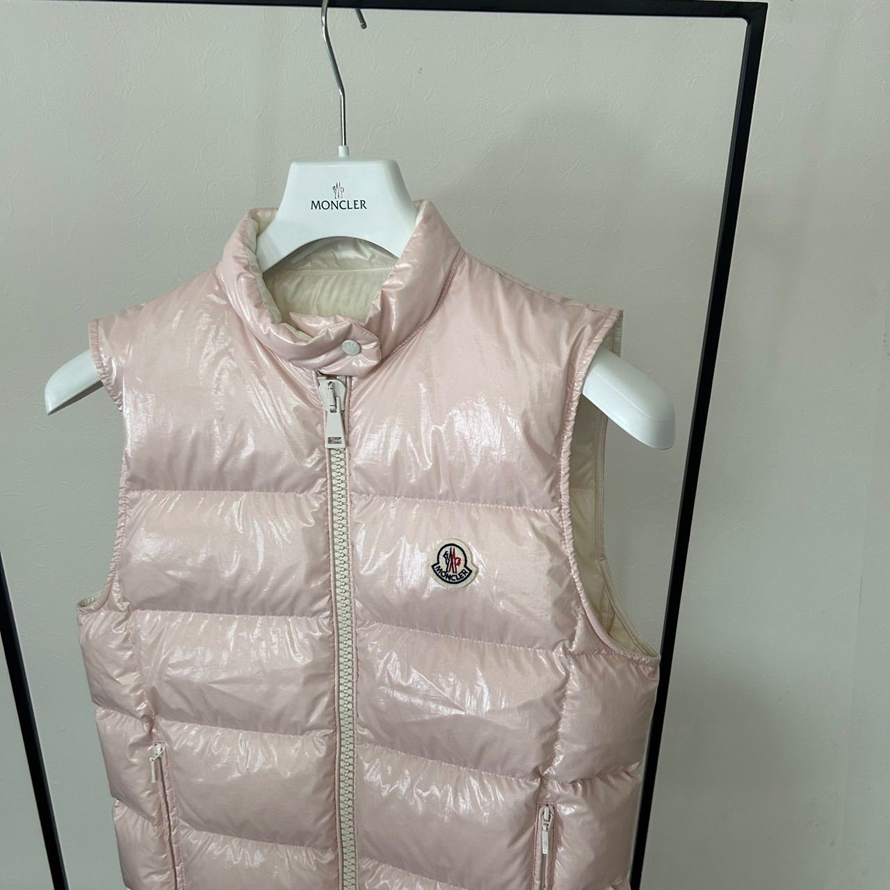 モンクレール MONCLER モデル ダウンベスト サイズ0 ライトピンク