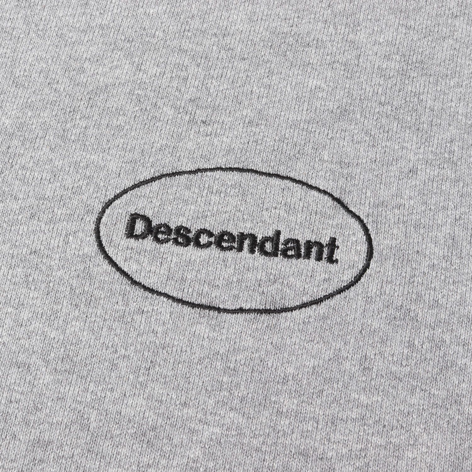 DESCENDANT ディセンダント スウェット サイズ:1 オーバルロゴ刺繍 