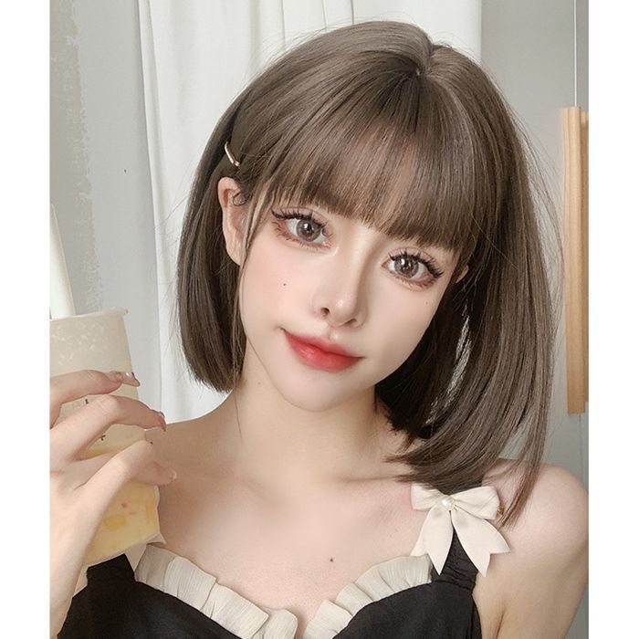 ウィッグ ミディアムボブ ショート フルウィッグ 女性 ウイッグ