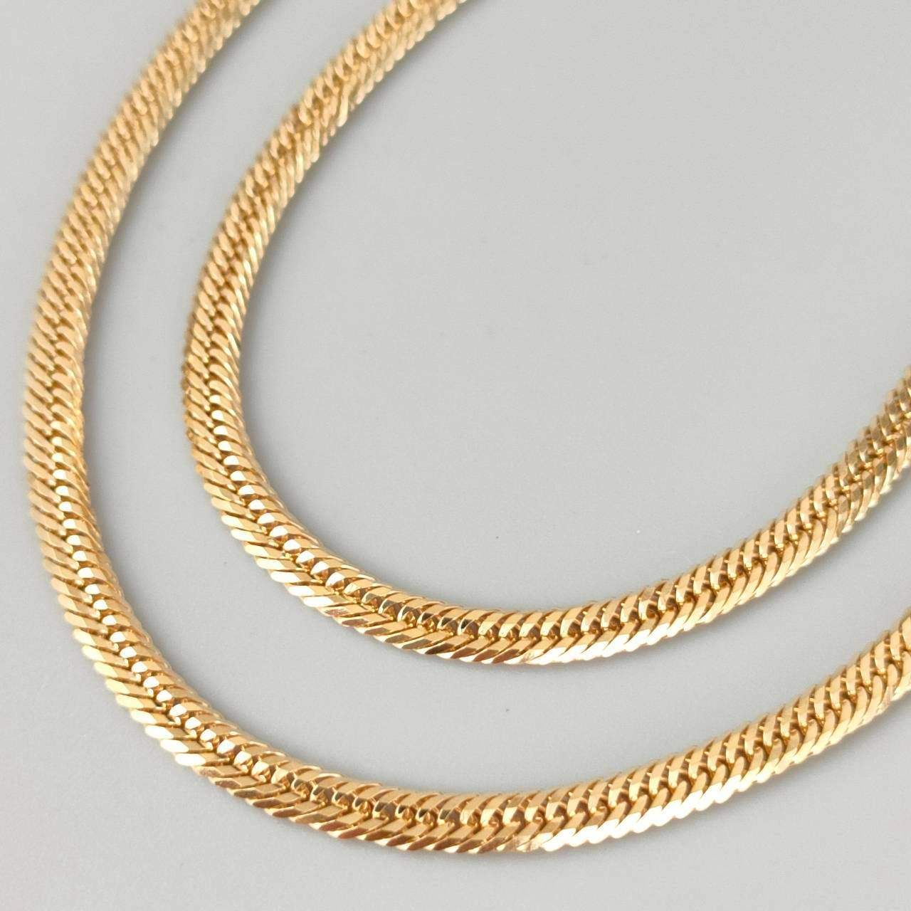 18金 K18 男女兼用 造幣局 12面トリプル 喜平ネックレス 14.97ｇ 60.5㎝ D67