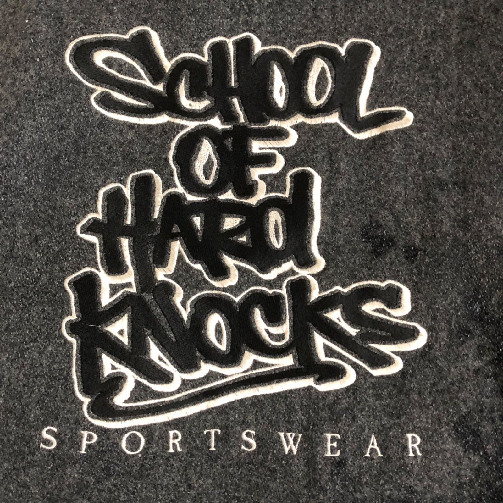 T3732 SCHOOL OF HARD KNOCKS ウールジャケット ビッグサイズ 古着 