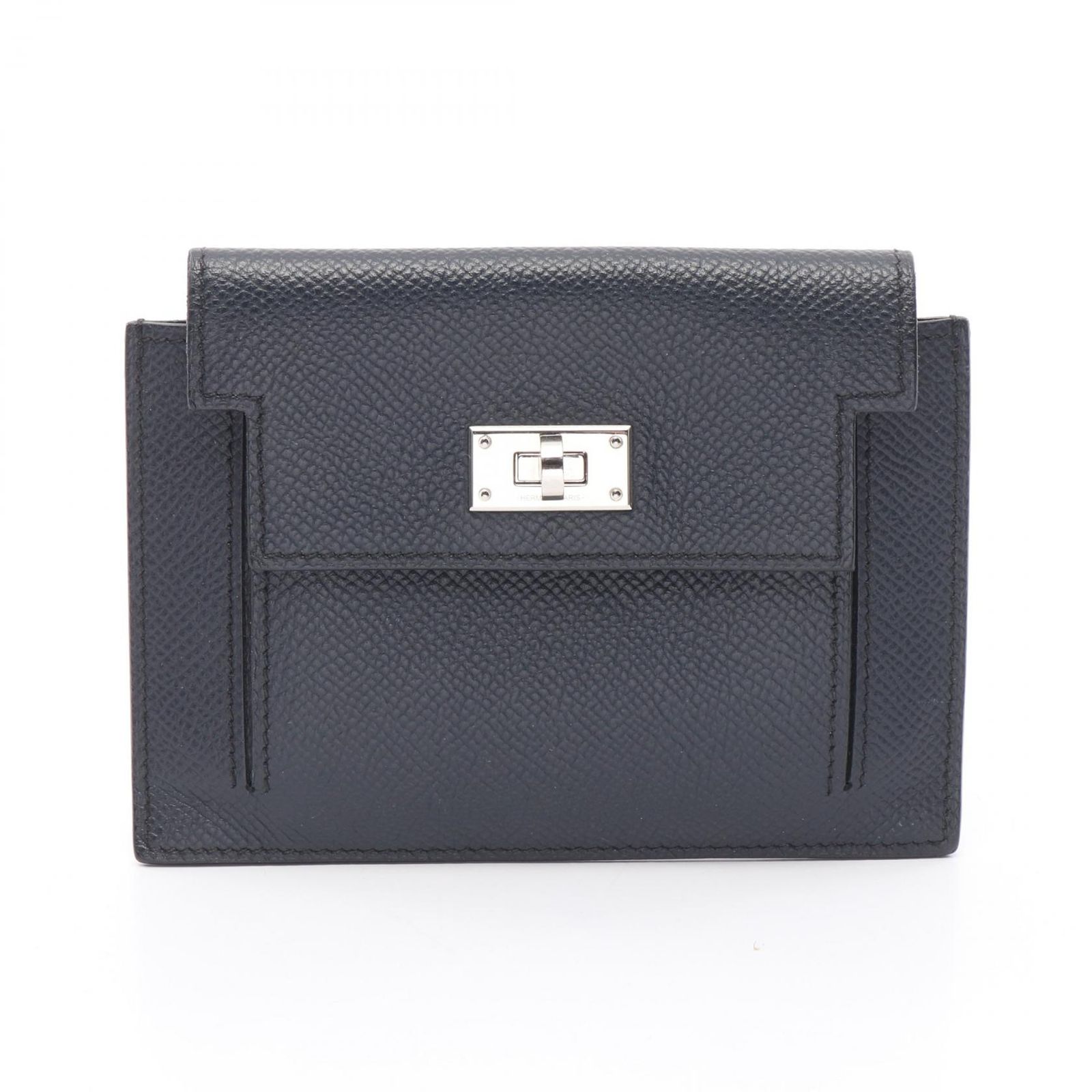 HERMES エルメス ケリー ポケットコンパクト ブルーニュイ コインケース