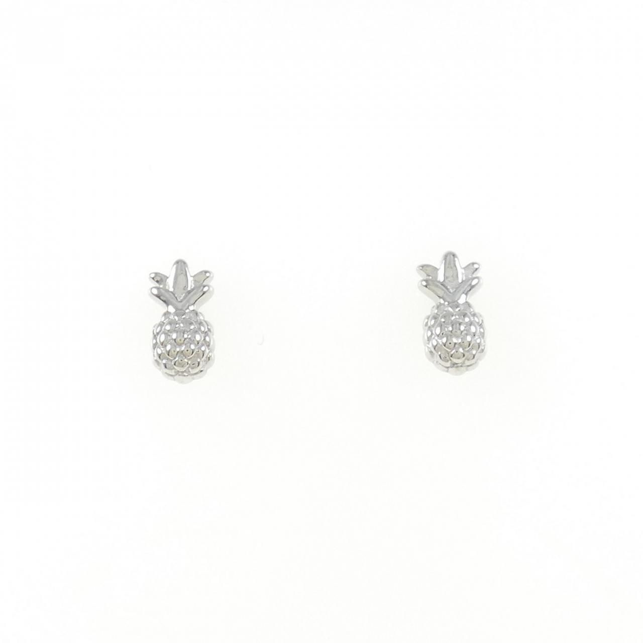 K18WG パイナップル ピアス
