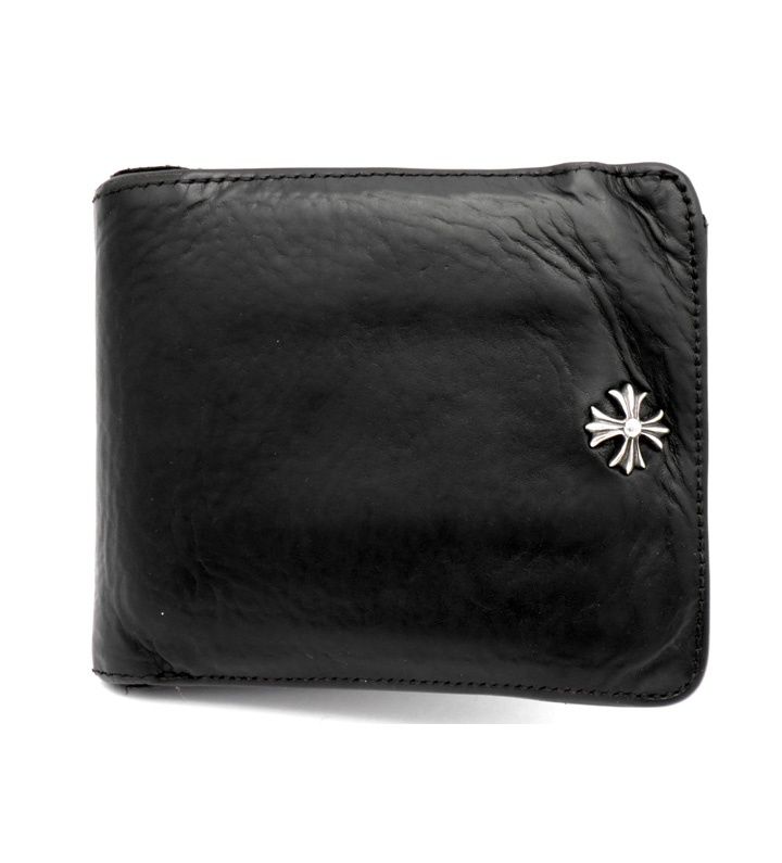 クロムハーツ CHROME HEARTS OLD CH PLS WALLET CH プラス 二つ折り 財布 40863