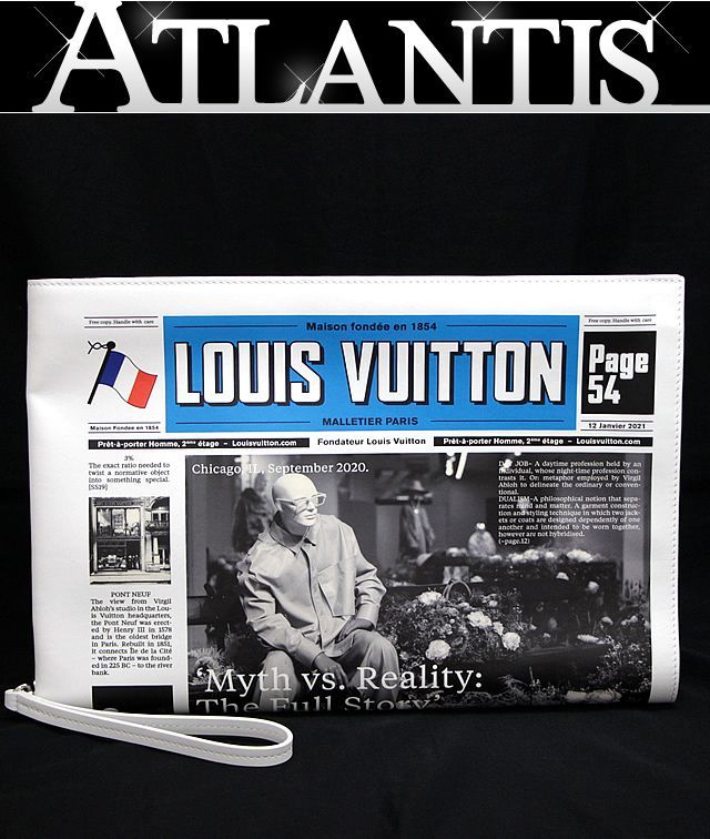 ルイヴィトンニュースペーパークラッチバックLUIS VUITTON