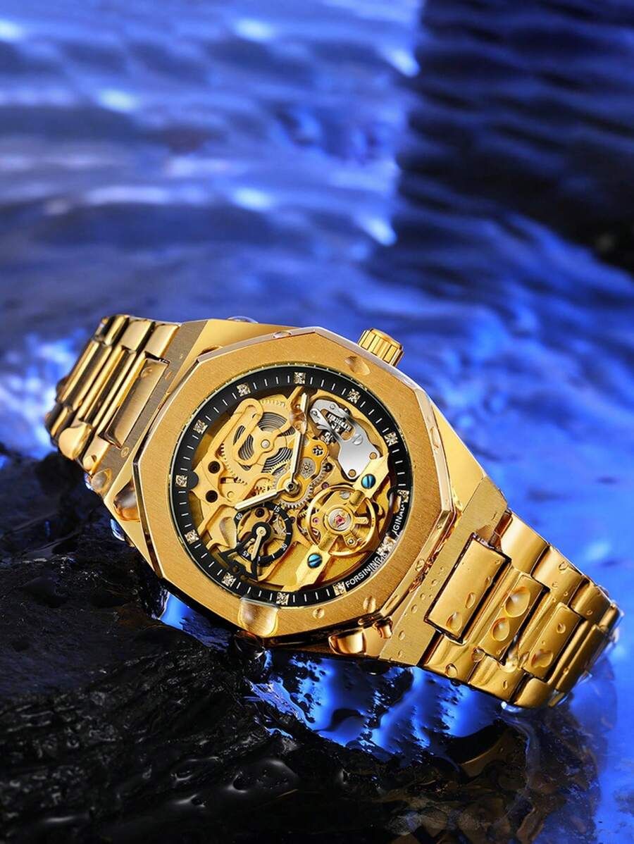 腕時計 メンズ 高級ブランド 自動機械式 ステンレス鋼 ホワイト