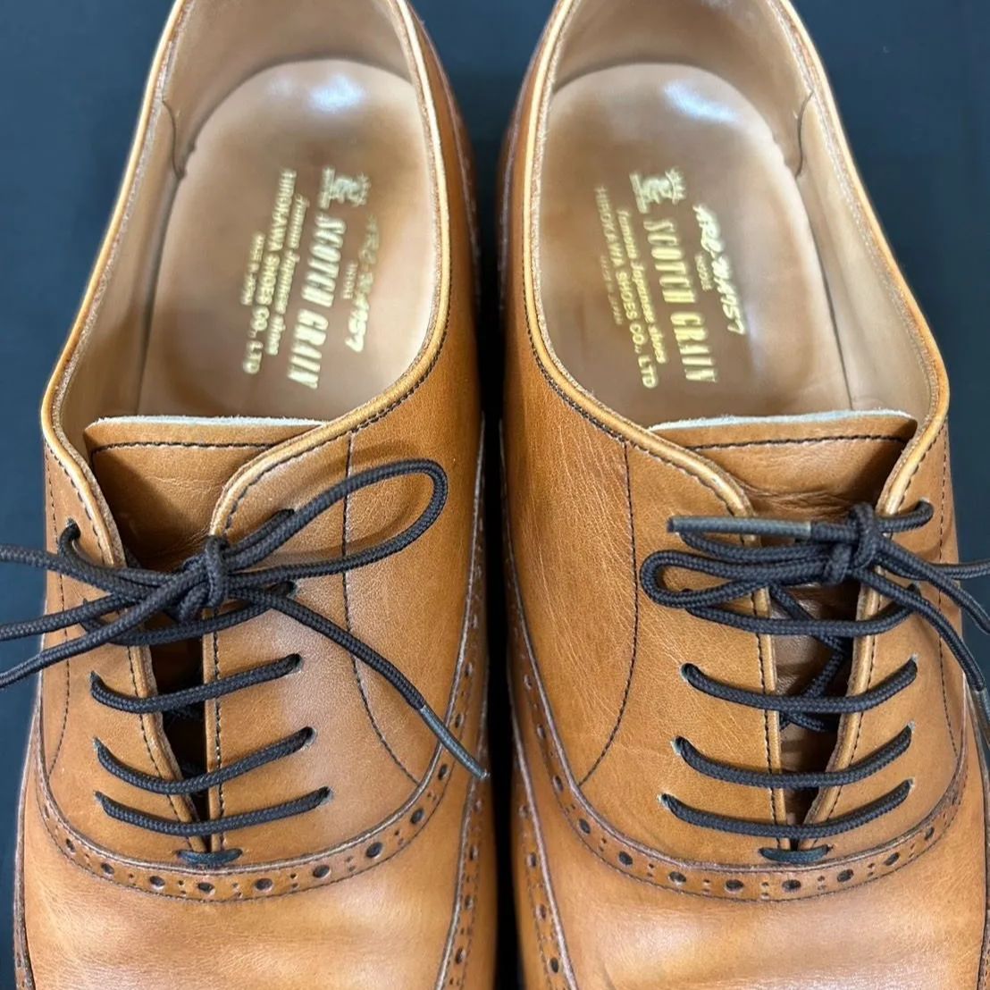 スコッチグレイン HIROKAWA ブラウン レザーシューズ ◎【✨革靴✨】SCOTCH GRAIN スコッチグレイン 26.5cm HIROKAWA